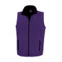 Men's Printable Softshell Bodywarmer - Purple/Black - L