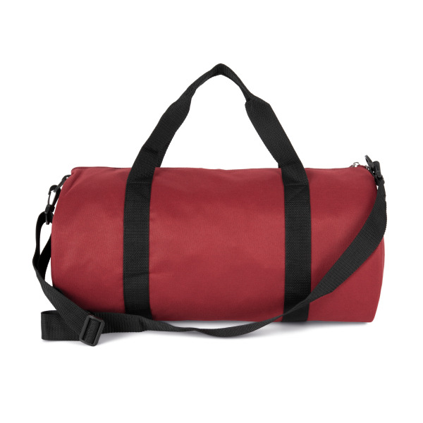 Gerecycleerde buisvormige tas met zak op de voorkant Red Safran One Size