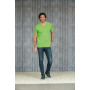 L&S T-shirt V-neck cot/elast SS for him Lime XXL