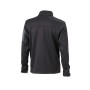 Men's Knitted Fleece Jacket - black/carbon - XXL