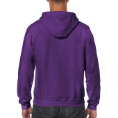 Gildan Sweater Hooded Full Zip HeavyBlend for him 669 purple XXL