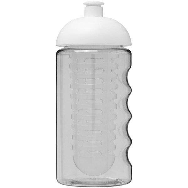 H2O Active® Bop 500 ml bidon en infuser met koepeldeksel - Transparant/Wit