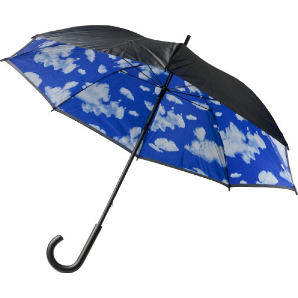 Handmatige nylon paraplu met voorbedrukking wolken of druppels