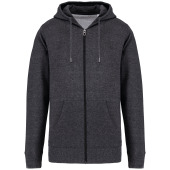 Uniseks gerecyclede sweater met rits - 300 gr/m2