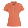 Harvest Sunset Strech Polo Lady Orange Vinta XL