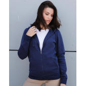 Ladies' Authentic Melange Zipped Hood Sweat