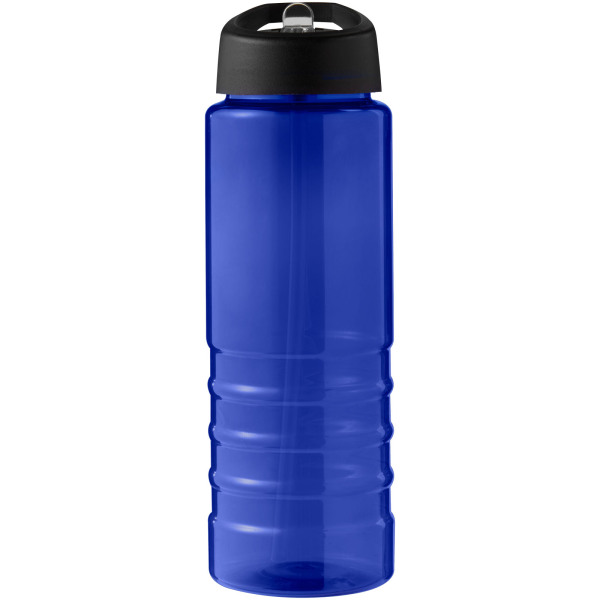 H2O Active® Eco Treble 750 ml spout lid sport bottle - Blue/Solid black