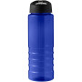 H2O Active® Eco Treble 750 ml spout lid sport bottle - Blue/Solid black