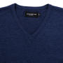 Men's V-Neck Knitted Pullover - Charcoal Marl - 3XL