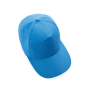 Impact AWARE™ 5 panel 280gr recycled katoenen cap, tranquil blue