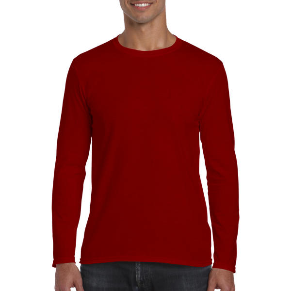 Gildan Mens Softstyle® Long Sleeve Tee - Red - S