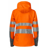 6423 3 LAYER JACKET HV LADY orange/grey S