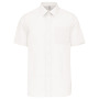 Overhemd in onderhoudsvriendelijk polykatoen-popeline korte mouwen heren White 6XL
