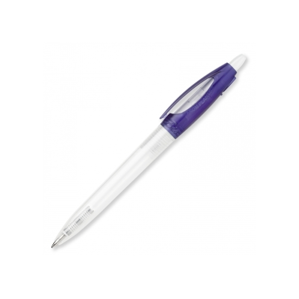 Ball pen Bio-S! Clear transparent - Frosted Purple