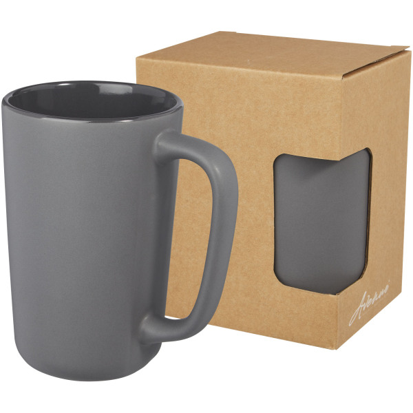 Perk 480 ml ceramic mug - Grey