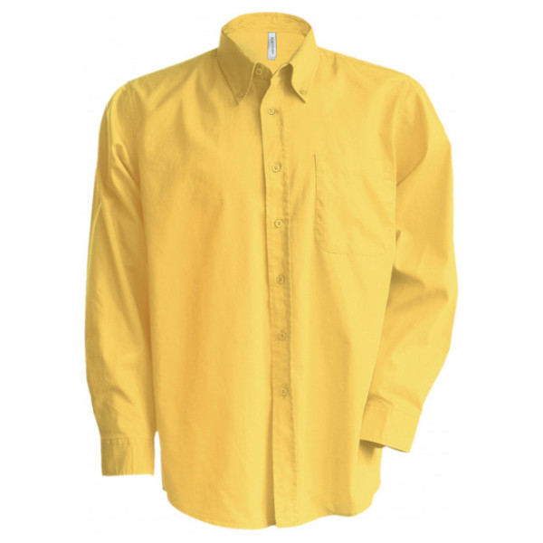Nevada Ii - Heren Overhemd Lange Mouwen Light Yellow M
