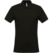 Men's short-sleeved piqué polo shirt Dark Grey L