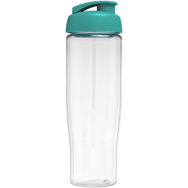 H2O Active® Tempo 700 ml flip lid sport bottle - Transparent/Aqua blue