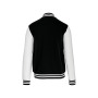 College jacket unisex Black / White XXL