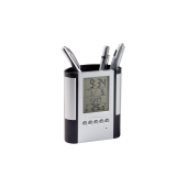 Loris - pennenhouder met klok, thermometer Loris - pennenhouder met klok, thermometer