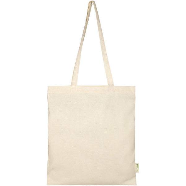 Orissa 140 g/m² GOTS organic cotton tote bag 7L - Natural