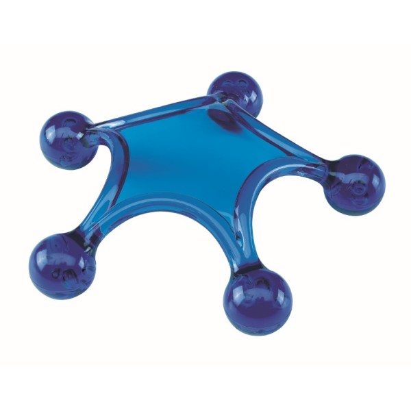 Kunststof massage instrument STARFISH blauw