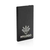 Gegraveerd monster van Light up logo 4.000 mAh powerbank, zw Gegraveerd monster van Light up logo 4.000 mAh powerbank, zw