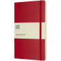 Moleskine Classic L soft cover notebook - squared - Scarlet red