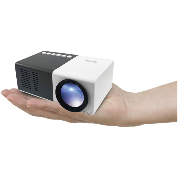 Prixton Cinema mini projector - Solid black/White