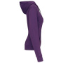 Damessweater met capuchon in contrasterende kleur Purple / Oxford Grey XS