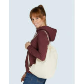 Cotton Backpack Single Drawstring - Natural - One Size