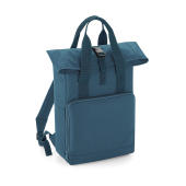Twin Handle Roll-Top Backpack - Airforce Blue - One Size