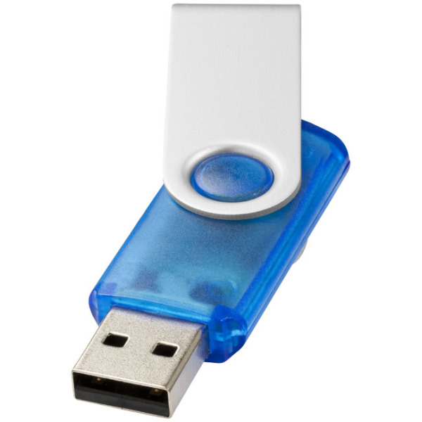 Rotate USB stick transparant 1 tot 32Gb