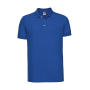 Men's Fitted Stretch Polo - Azure - L