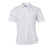 Ladies' Shirt Shortsleeve Poplin - white - 3XL