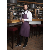 BLS 4 Bib Apron Basic with Buckle - aubergine - Stck