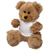 Knuffel zittende beer met t-shirt Knuffel zittende beer met t-shirt