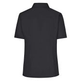 Ladies' Business Shirt Short-Sleeved - black - XS