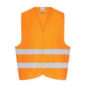 JN815 Safety Vest Adults fluoriserend oranje one size