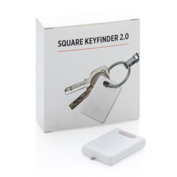 Vierkante keyfinder 2.0, wit