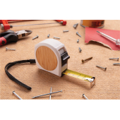 Bamboe rolmaat 5m/19mm, wit