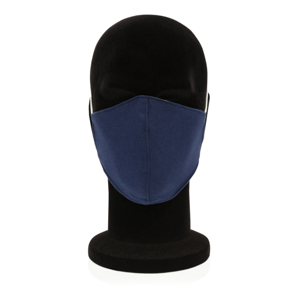 Reusable 2-ply cotton face mask, navy