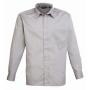 Long Sleeve Poplin Shirt, Silver, 17.5, Premier