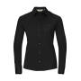 Ladies' Cotton Poplin Shirt LS - Black - 3XL (46)