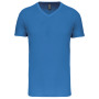 Heren-t-shirt BIO150IC V-hals Light Royal Blue XXL