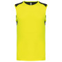 Tweekleurige sporttop Fluorescent Yellow / Black 4XL