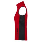 Ladies' Workwear Fleece Vest - STRONG - - red/black - XS