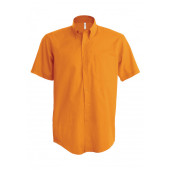 Ariana Ii - Heren Overhemd Korte Mouwen Burnt Orange XXL
