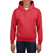 Gildan Sweater Hooded HeavyBlend for kids Red XS