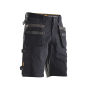 Jobman 2168 Stretch shorts hp zwart/zwart C44